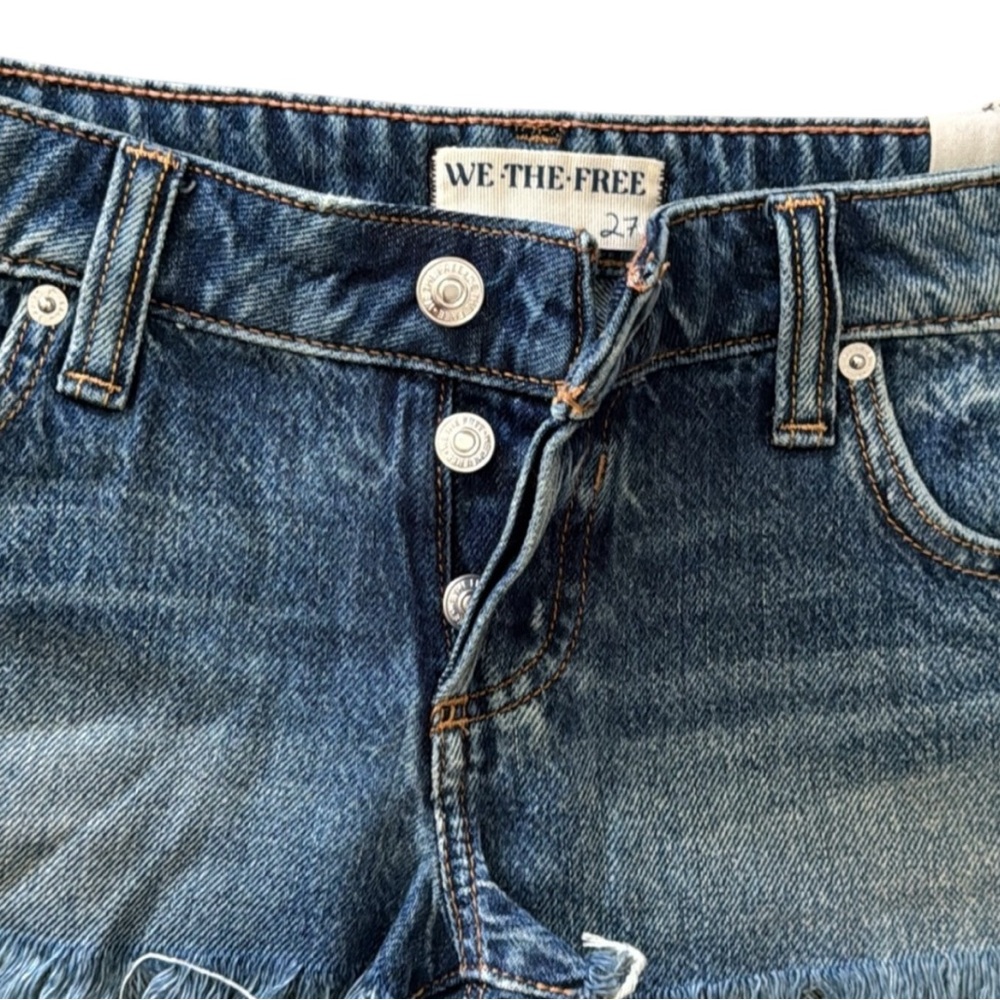 We The Free Denim Fresno Micro Cut Off Shorts - Picture 9 of 11